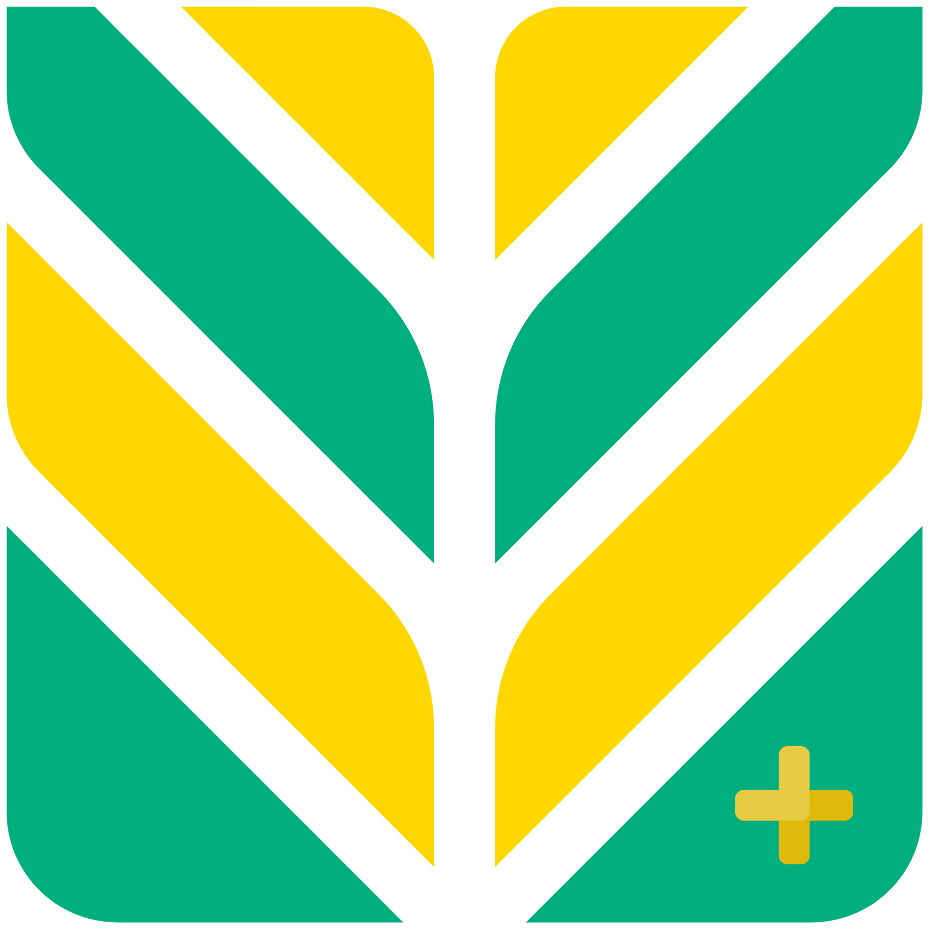 Digital Rural Health Corps mark — a woven wheat ear in AMSA green and gold with a small medical cross