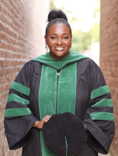 Kendra Robinson, MD, in academic regalia